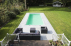 monoblok zwembad uit epoxy acrylaat, buitenzwembad aanleggen